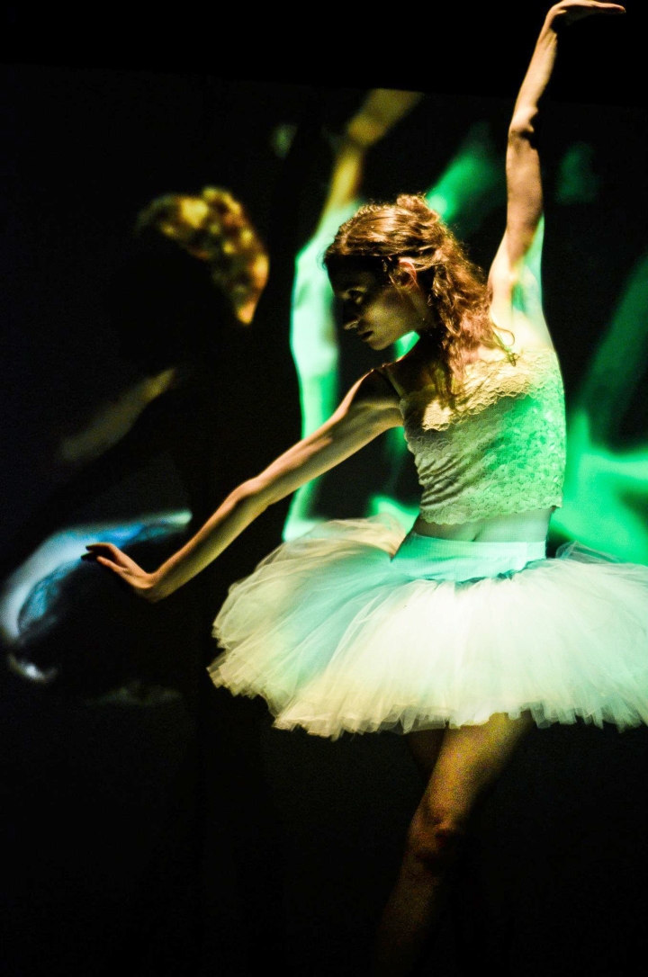 Dancer Lydia Rakov in "The Green Swan".  Photo by Cassie K. Rusnak