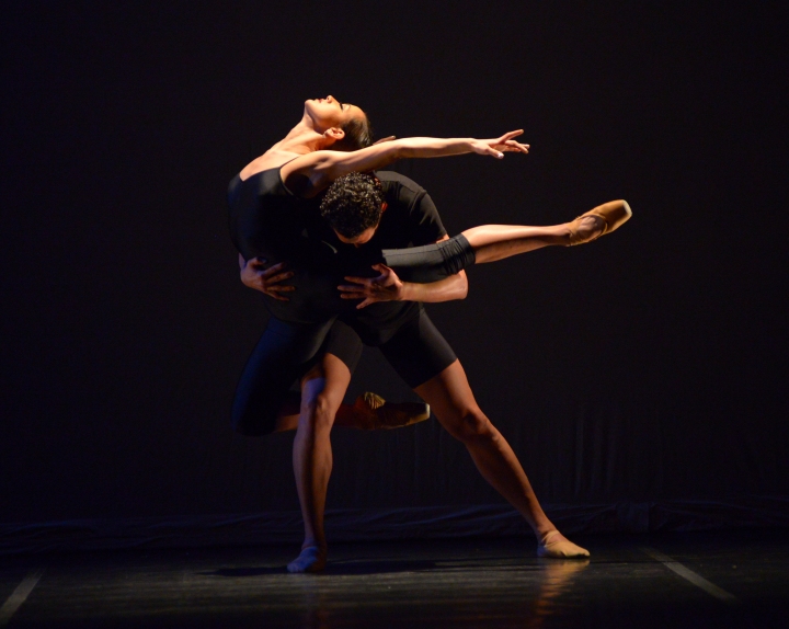 Chamber Dance Project dancers Francesca Dugarte and Luis R. Torres  in Diane Coburn  Bruning's "Berceuse".  Photo by Paul Wegner.